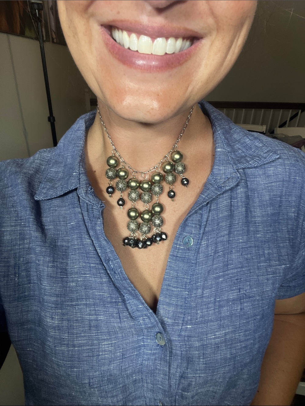 Cathleen Whitelow vintage artesian necklace